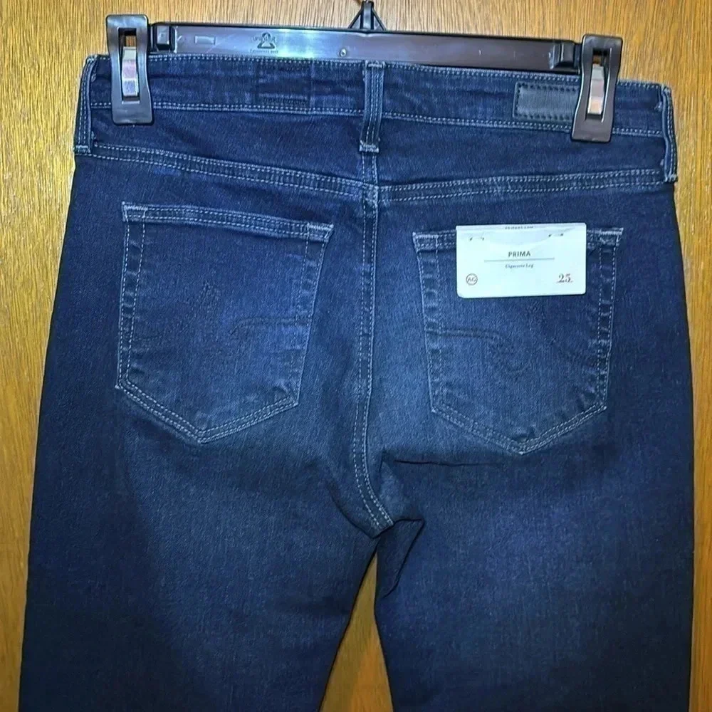 AG Adriano Goldschmied Dark Wash Prima Cigarette Leg Jeans Size 25R